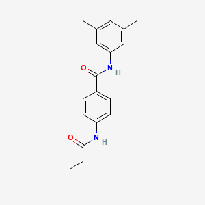 molecular formula C19H22N2O2 B11014063 4-(butanoylamino)-N-(3,5-dimethylphenyl)benzamide 