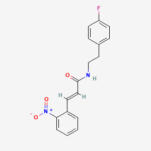 molecular formula C17H15FN2O3 B11014138 (E)-N-[2-(4-fluorophenyl)ethyl]-3-(2-nitrophenyl)prop-2-enamide 