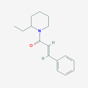 molecular formula C16H21NO B11014160 (2E)-1-(2-ethylpiperidin-1-yl)-3-phenylprop-2-en-1-one 