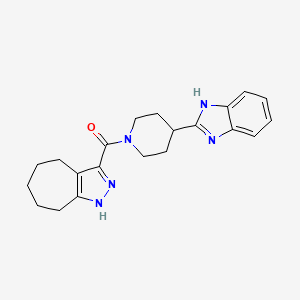 [4-(1H-benzimidazol-2-yl)piperidin-1-yl](2,4,5,6,7,8-hexahydrocyclohepta[c]pyrazol-3-yl)methanone