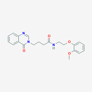 N-[2-(2-methoxyphenoxy)ethyl]-4-(4-oxoquinazolin-3(4H)-yl)butanamide