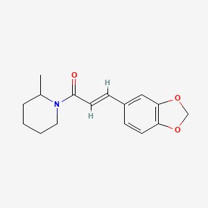 (2E)-3-(1,3-benzodioxol-5-yl)-1-(2-methylpiperidin-1-yl)prop-2-en-1-one