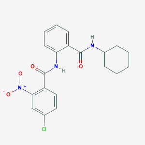 4-chloro-N-[2-(cyclohexylcarbamoyl)phenyl]-2-nitrobenzamide