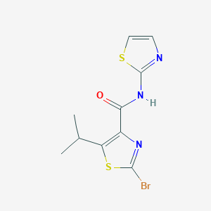 molecular formula C10H10BrN3OS2 B11014228 C10H10BrN3OS2 