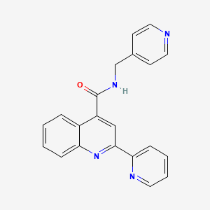 molecular formula C21H16N4O B11014260 2-(pyridin-2-yl)-N-(pyridin-4-ylmethyl)quinoline-4-carboxamide 