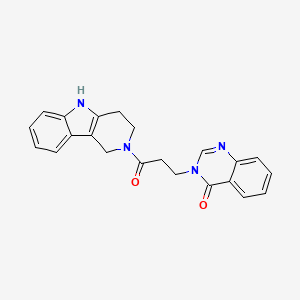 3-[3-oxo-3-(1,3,4,5-tetrahydro-2H-pyrido[4,3-b]indol-2-yl)propyl]quinazolin-4(3H)-one