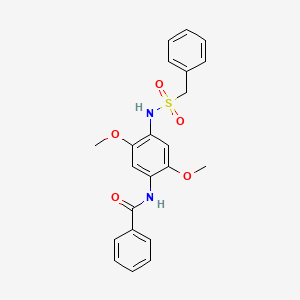 N-{4-[(benzylsulfonyl)amino]-2,5-dimethoxyphenyl}benzamide