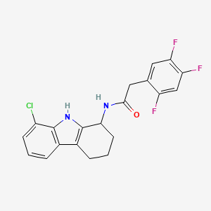 molecular formula C20H16ClF3N2O B11014324 N-(8-chloro-2,3,4,9-tetrahydro-1H-carbazol-1-yl)-2-(2,4,5-trifluorophenyl)acetamide 