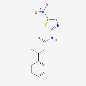 molecular formula C13H13N3O3S B11014326 N-(5-nitro-1,3-thiazol-2-yl)-3-phenylbutanamide 