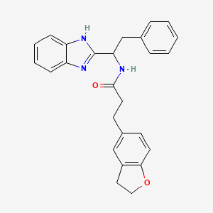 N-[1-(1H-benzimidazol-2-yl)-2-phenylethyl]-3-(2,3-dihydro-1-benzofuran-5-yl)propanamide