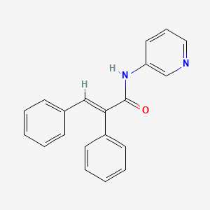 molecular formula C20H16N2O B11014350 (2E)-2,3-diphenyl-N-(pyridin-3-yl)prop-2-enamide 