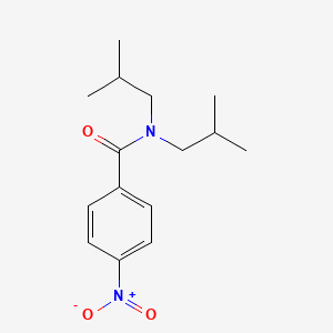 molecular formula C15H22N2O3 B11014358 N,N-Diisobutyl-4-nitrobenzamide 