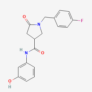 1-(4-fluorobenzyl)-N-(3-hydroxyphenyl)-5-oxopyrrolidine-3-carboxamide