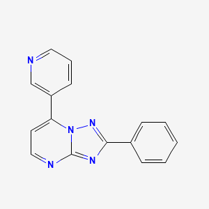 molecular formula C16H11N5 B11014432 2-Phenyl-7-(pyridin-3-yl)[1,2,4]triazolo[1,5-a]pyrimidine 