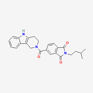 2-(3-methylbutyl)-5-(1,3,4,5-tetrahydro-2H-pyrido[4,3-b]indol-2-ylcarbonyl)-1H-isoindole-1,3(2H)-dione