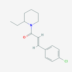 (2E)-3-(4-chlorophenyl)-1-(2-ethylpiperidin-1-yl)prop-2-en-1-one