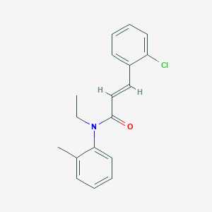 (2E)-3-(2-chlorophenyl)-N-ethyl-N-(2-methylphenyl)prop-2-enamide