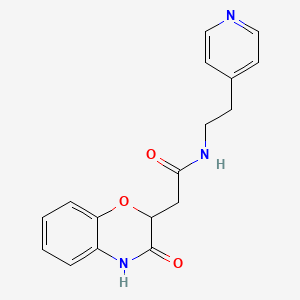 2-(3-hydroxy-2H-1,4-benzoxazin-2-yl)-N-[2-(pyridin-4-yl)ethyl]acetamide