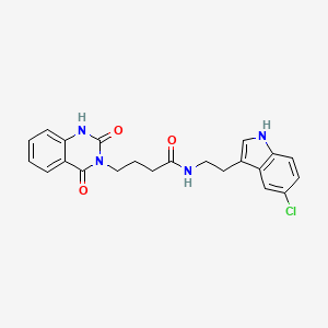 N-[2-(5-chloro-1H-indol-3-yl)ethyl]-4-(2-hydroxy-4-oxoquinazolin-3(4H)-yl)butanamide