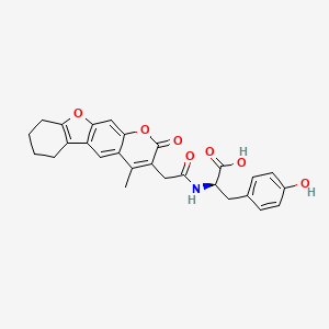 N-[(4-methyl-2-oxo-6,7,8,9-tetrahydro-2H-[1]benzofuro[3,2-g]chromen-3-yl)acetyl]-D-tyrosine