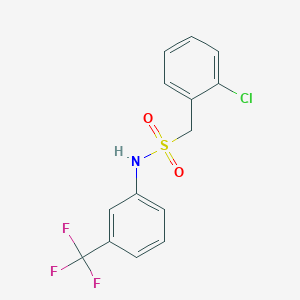 molecular formula C14H11ClF3NO2S B11014605 1-(2-chlorophenyl)-N-[3-(trifluoromethyl)phenyl]methanesulfonamide 