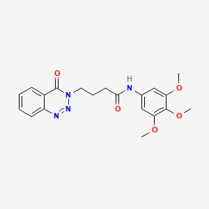 4-(4-oxo-1,2,3-benzotriazin-3(4H)-yl)-N-(3,4,5-trimethoxyphenyl)butanamide