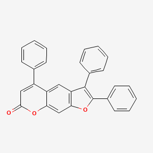 2,3,5-Triphenyl-7H-furo[3,2-g][1]benzopyran-7-one