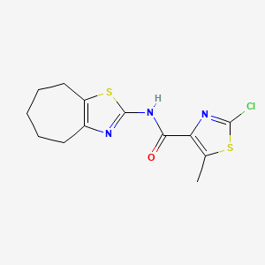 2-chloro-5-methyl-N-(5,6,7,8-tetrahydro-4H-cyclohepta[d]thiazol-2-yl)thiazole-4-carboxamide