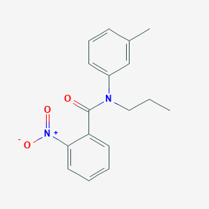 molecular formula C17H18N2O3 B11014702 N-(3-methylphenyl)-2-nitro-N-propylbenzamide 