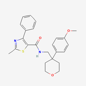 N-{[4-(4-methoxyphenyl)tetrahydro-2H-pyran-4-yl]methyl}-2-methyl-4-phenyl-1,3-thiazole-5-carboxamide