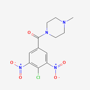 molecular formula C12H13ClN4O5 B11014717 (4-Chloro-3,5-dinitrophenyl)(4-methylpiperazin-1-yl)methanone 