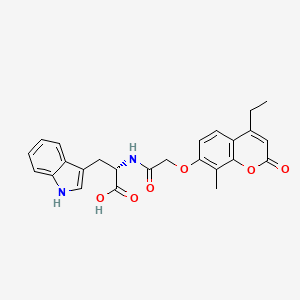 N-{[(4-ethyl-8-methyl-2-oxo-2H-chromen-7-yl)oxy]acetyl}-L-tryptophan