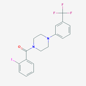 molecular formula C18H16F3IN2O B11014752 1-(2-Iodobenzoyl)-4-[3-(trifluoromethyl)phenyl]piperazine 