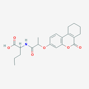 N-{2-[(6-oxo-7,8,9,10-tetrahydro-6H-benzo[c]chromen-3-yl)oxy]propanoyl}norvaline