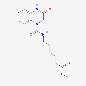 methyl 6-{[(3-hydroxyquinoxalin-1(2H)-yl)carbonyl]amino}hexanoate