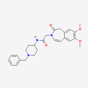 N-(1-benzylpiperidin-4-yl)-2-(7,8-dimethoxy-2-oxo-1,2-dihydro-3H-3-benzazepin-3-yl)acetamide