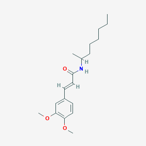 molecular formula C19H29NO3 B11014818 (2E)-3-(3,4-dimethoxyphenyl)-N-(octan-2-yl)prop-2-enamide 