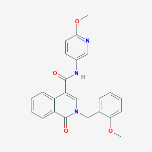 2-(2-methoxybenzyl)-N-(6-methoxypyridin-3-yl)-1-oxo-1,2-dihydroisoquinoline-4-carboxamide