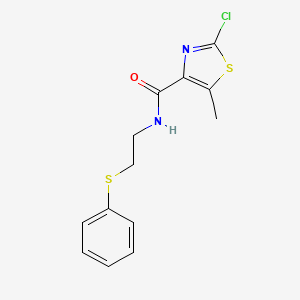 molecular formula C13H13ClN2OS2 B11014842 2-chloro-5-methyl-N-[2-(phenylsulfanyl)ethyl]-1,3-thiazole-4-carboxamide 