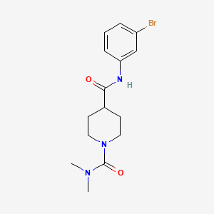 N~4~-(3-bromophenyl)-N~1~,N~1~-dimethylpiperidine-1,4-dicarboxamide