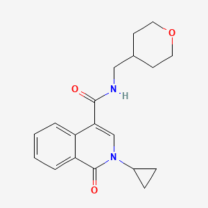 2-cyclopropyl-1-oxo-N-(tetrahydro-2H-pyran-4-ylmethyl)-1,2-dihydro-4-isoquinolinecarboxamide