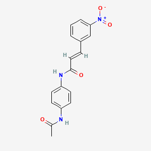 molecular formula C17H15N3O4 B11014912 (2E)-N-[4-(acetylamino)phenyl]-3-(3-nitrophenyl)prop-2-enamide 