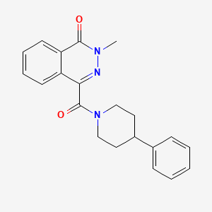 molecular formula C21H21N3O2 B11014930 2-methyl-4-[(4-phenylpiperidino)carbonyl]-1(2H)-phthalazinone 