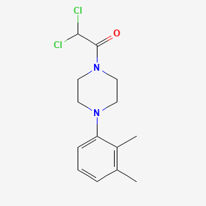 molecular formula C14H18Cl2N2O B11014938 2,2-Dichloro-1-[4-(2,3-dimethylphenyl)piperazin-1-yl]ethanone 