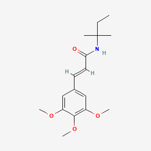 molecular formula C17H25NO4 B11014950 (2E)-N-(2-methylbutan-2-yl)-3-(3,4,5-trimethoxyphenyl)prop-2-enamide 