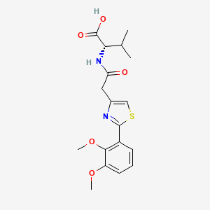 N-{[2-(2,3-dimethoxyphenyl)-1,3-thiazol-4-yl]acetyl}-L-valine