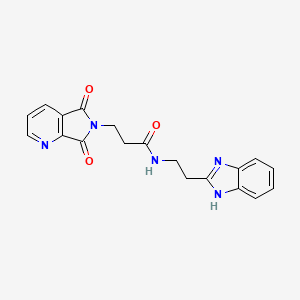 N-[2-(1H-benzimidazol-2-yl)ethyl]-3-(5,7-dioxo-5,7-dihydro-6H-pyrrolo[3,4-b]pyridin-6-yl)propanamide