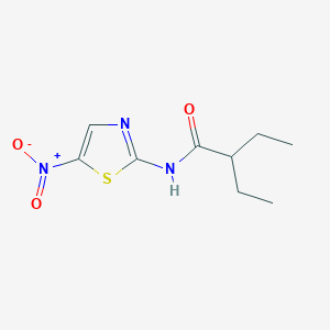 2-ethyl-N-(5-nitro-1,3-thiazol-2-yl)butanamide