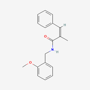 (2Z)-N-(2-methoxybenzyl)-2-methyl-3-phenylprop-2-enamide