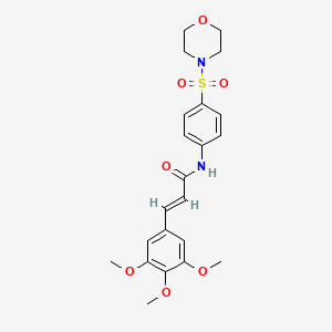 (2E)-N-[4-(morpholin-4-ylsulfonyl)phenyl]-3-(3,4,5-trimethoxyphenyl)prop-2-enamide